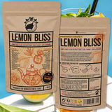Nananaturas Original LEMON BLISS TEE 85G | Fruchtiger und erfrischender Sommer-Kräutertee | Als kalter Tee, Eistee oder klassisch heiß | Mit Blüten, Blättern und sonnengereiften Beeren | Kein Zucker