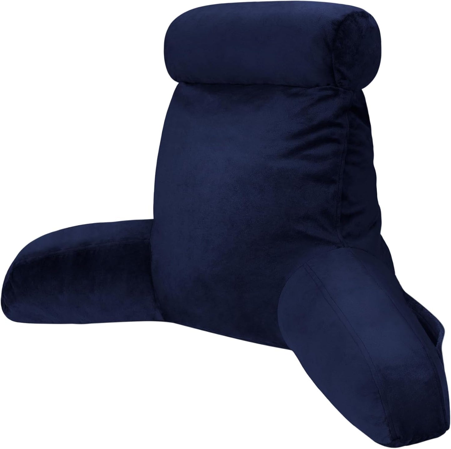 INFANZIA Lesekissen mit Armlehnen, Memory-Schaum, ergonomische Unterstützung für Sofa und Bett, Marineblau