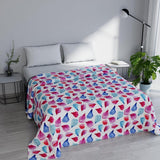 Fantasiebedruckte Sommerdecke, Polyesterfüllung, Blütenblätter, 260 x 270 cm. Bettdecken und Steppdecken Naty Shop