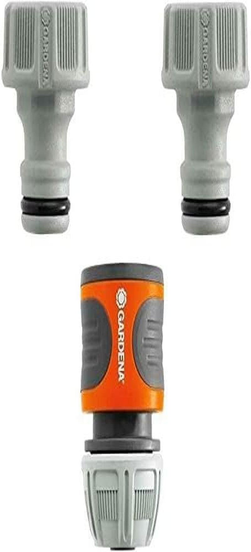 Gardena Kupplungsset: Schlauchkupplung für 13 mm (1/2 Zoll) und 15 mm (5/8 Zoll) Verlängerung, auch bei hohem Wasserdruck, einfache Montage (18283-20)