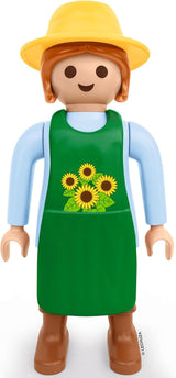 LECHUZA Gardener 2021 - Sonnenblume (62,5 cm), Grün/Hellblau