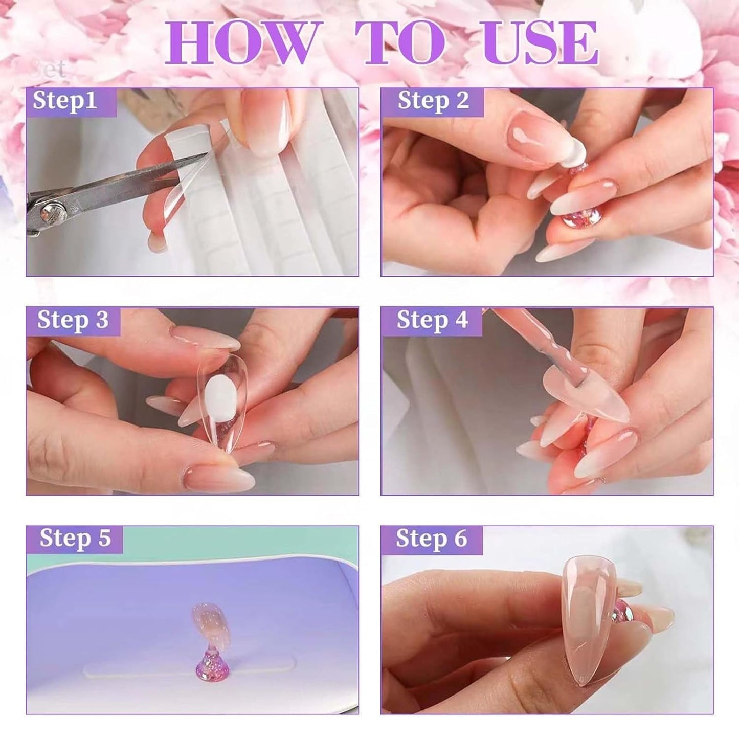 Nageldesign-Set – Premium-Trainingshand für Gelnägel, Nagelzubehör und Kunstnägel-Set – vielseitiges DIY-Gel-Nagel-Set und Nail-Art-Zubehör