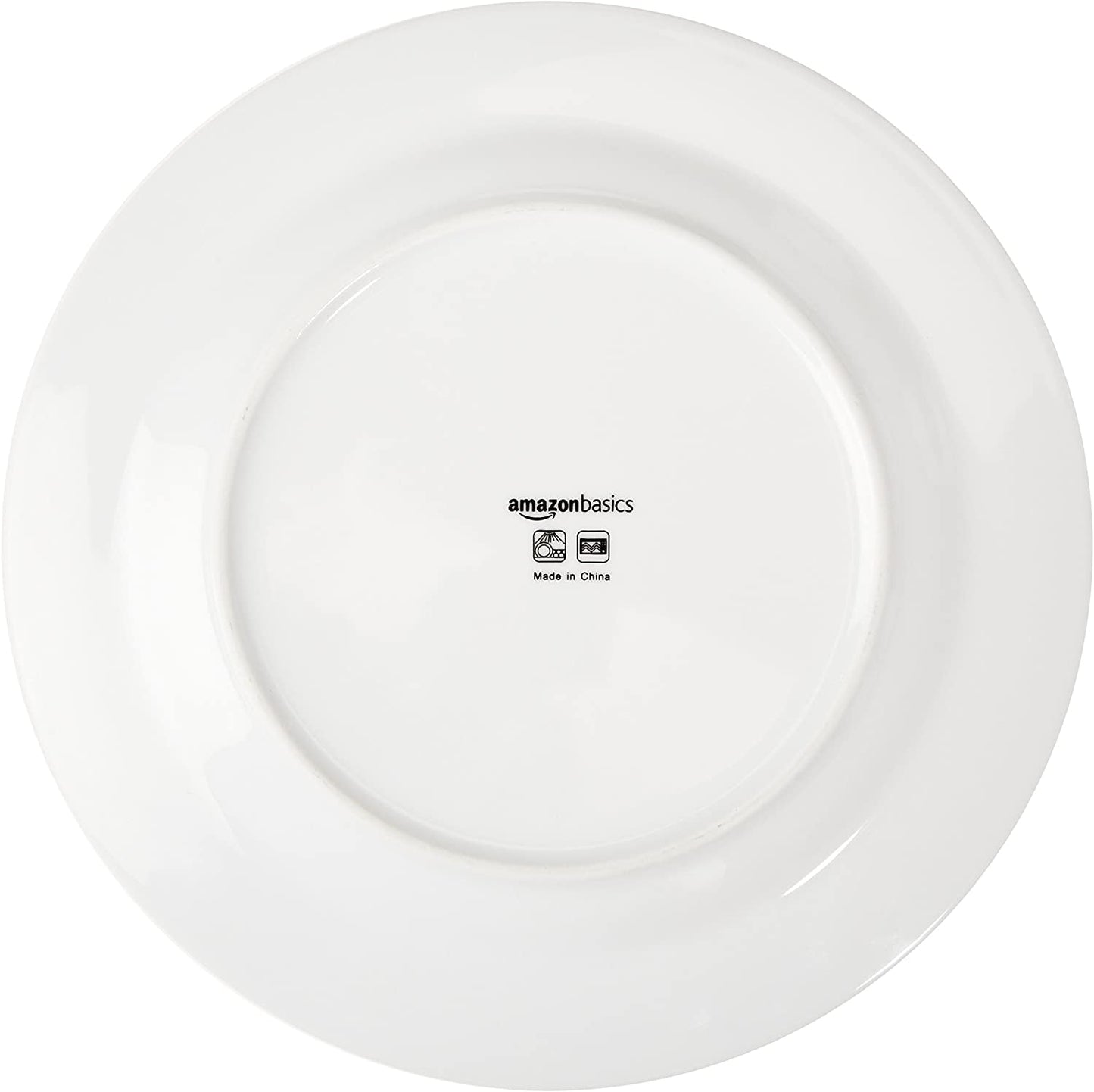 Amazon Basics Coffee Black Rim 16-teiliges Geschirrset für 4 Personen