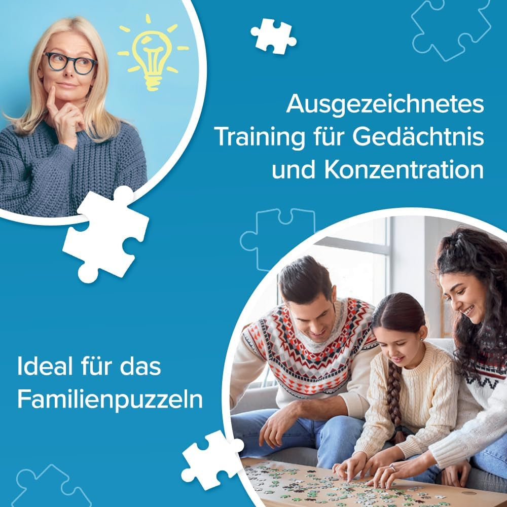 Trefl - Easypiece Puzzle: Briefmarken - 300 Teile - Große Teile, Einfaches Puzzle, Für Erwachsene und Kinder ab 10 Jahren Puzzle Naty Shop