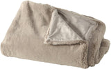 Boltze Storan Decke (Größe 150 x 200 cm, beige Farbe, bequeme Polyesterdecke, ideal für kalte Winterabende, Felloptik) 1015378 BOLTZE Betten und Decken Beige