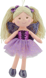 11766 Stoffpuppe Fee Plüschtier Prinzessin 30cm Lila