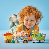 LEGO DUPLO Town Imkerei und Bienenstöcke, Lernspielzeug für Kleinkinder mit 2 Figuren und einem mobilen Truck, Bau- und Umbauset, Spielzeug für Kleinkinder ab 2 Jahren 10419 Bausets Besuchen Sie den LEGO-Store