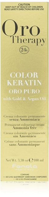 Fanola Oro Therapy Color Keratin 5.0 100 ml Haarfärbemittel Naty Shop 10.13 Blond Platinum Beige Extra
