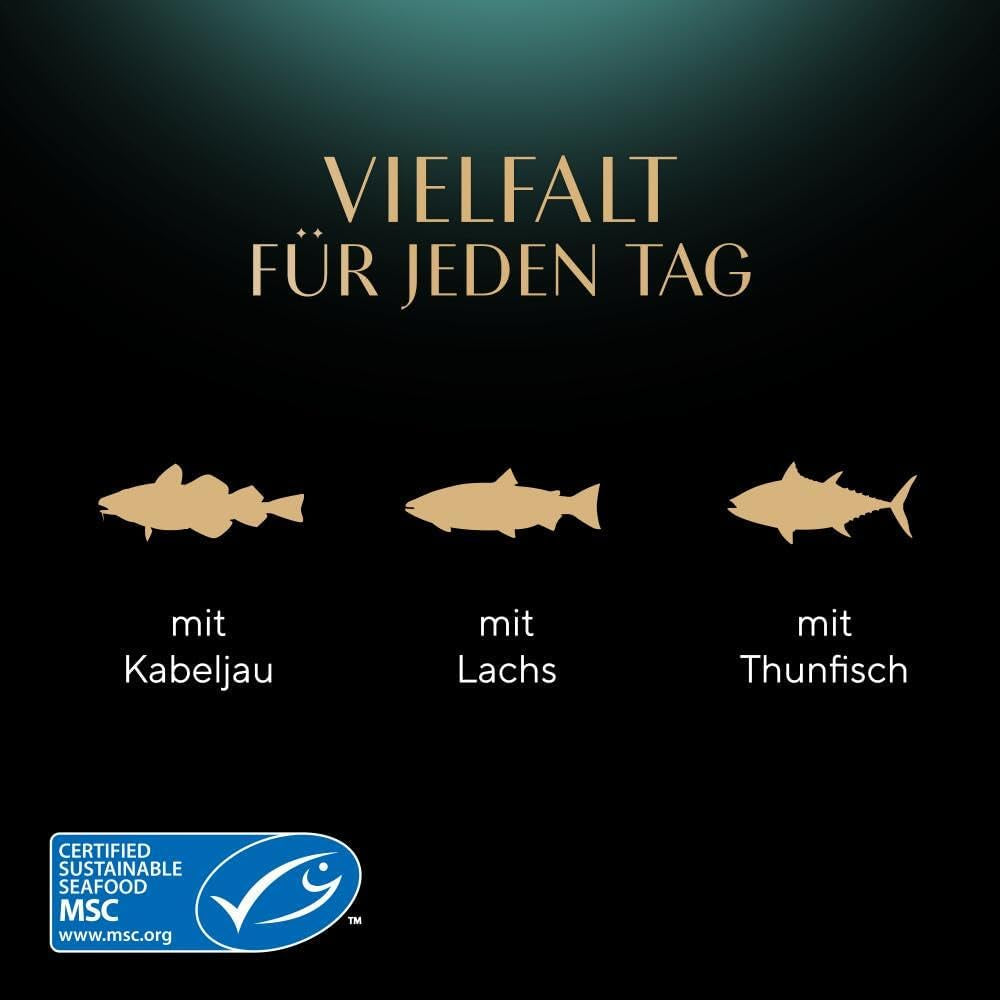 Sheba CATCARE Bag Wet Fresh & FINE (Fisch) Stücke in Soße, Erwachsene, 50 g, Multipack Standard