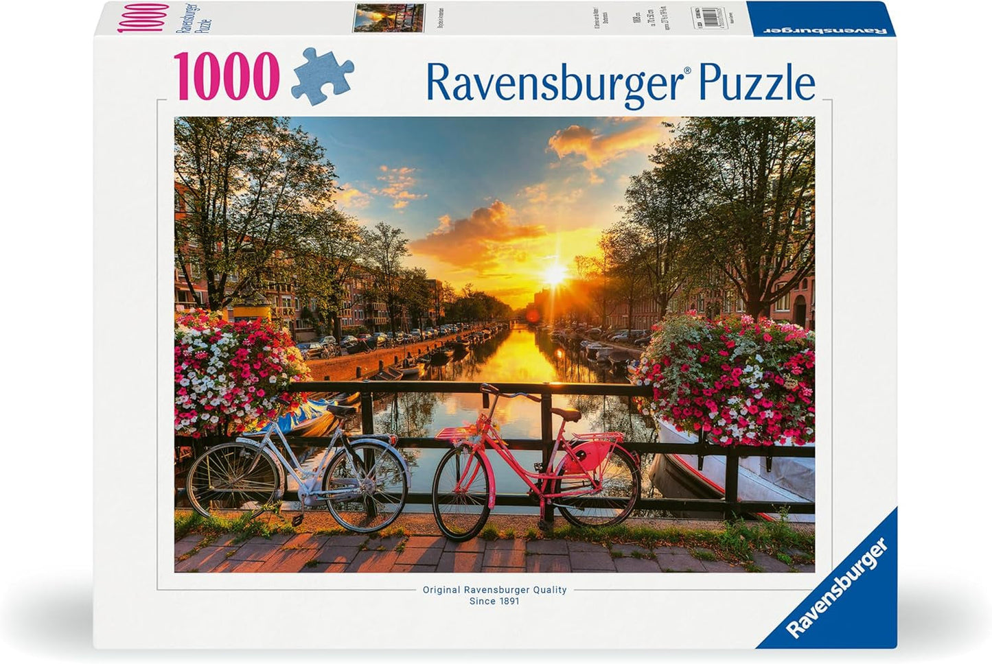 Ravensburger Puzzle 12000662 1000 Teile Fahrräder in Amsterdam – Buntes Puzzle für Erwachsene und Kinder in bewährter Ravensburger Qualität Puzzle Naty Shop