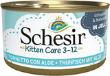 Nassfutter für Katzen Cat Jelly Kitten Thunfisch mit Aloe Vera, Gelee, 24 Boxen x 85 g