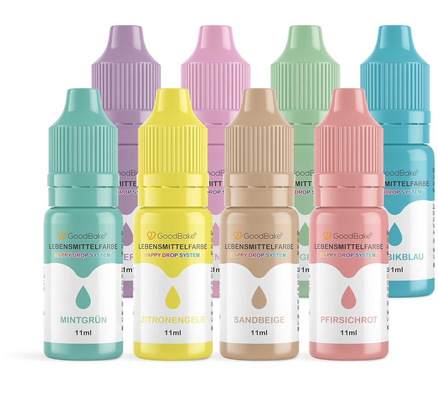 Goodbake Pastel Lilac Lebensmittelfarbe (11 ml) – hochdosierte Lebensmittelfarbe – zum Färben von Kuchen, Fondant, Buttercreme, Macarons, Getränken, Schleim und vielen anderen Gegenständen. 100 % vegan