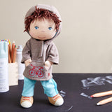 HABA 306528 – Lian Doll – Plüschpuppe für Kinder ab 18 Monaten zum Spielen und Kuscheln aus weichen Materialien – Größe: 30 cm Naty Shop Dolls