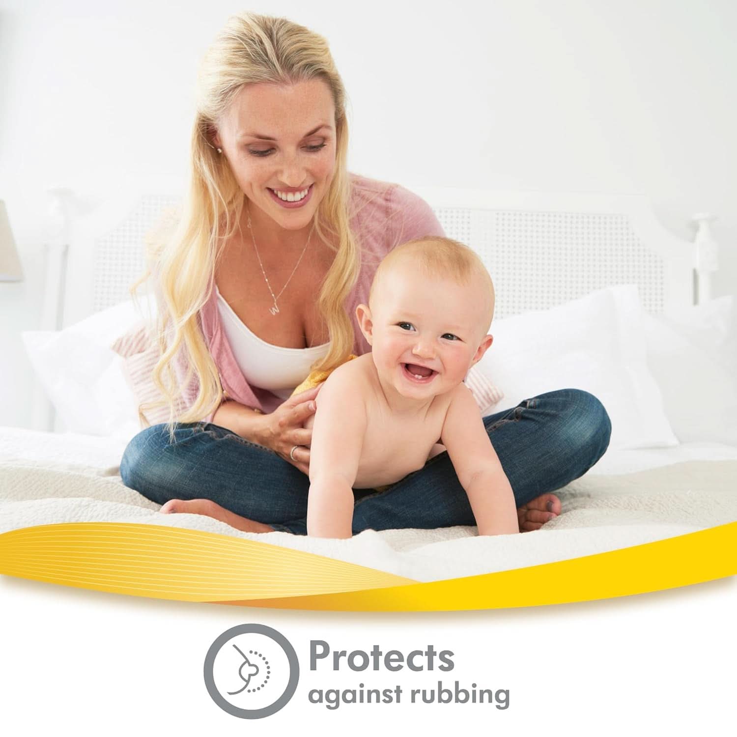 Hydrogel-Pads von Medela – sofortige Linderung und Kühlung bei wunden Brustwarzen – wiederverwendbar – Packung mit 4 sterilen Pads, einzeln verpackt. Zubehör Essen und Stillen Bebe Naty Shop