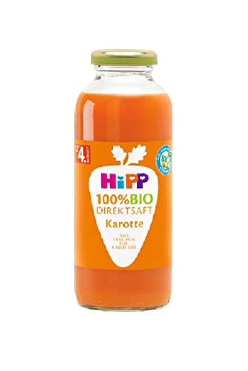 Hipp Säfte 100 % Bio, Multifrucht mit Karotte, 6er Pack (6 x 330 ml) Naty Shop 6 x 330 ml Karotte