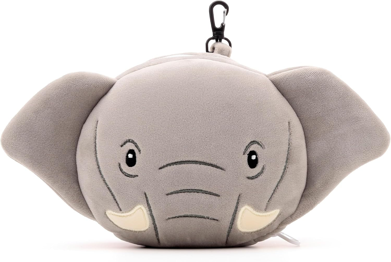 Reisekissen, rund, Plüsch, Elefant und Augenmaske, Unisex, Einheitsgröße, Unisex, Taille Einzigartige Reisekissen Naty Shop