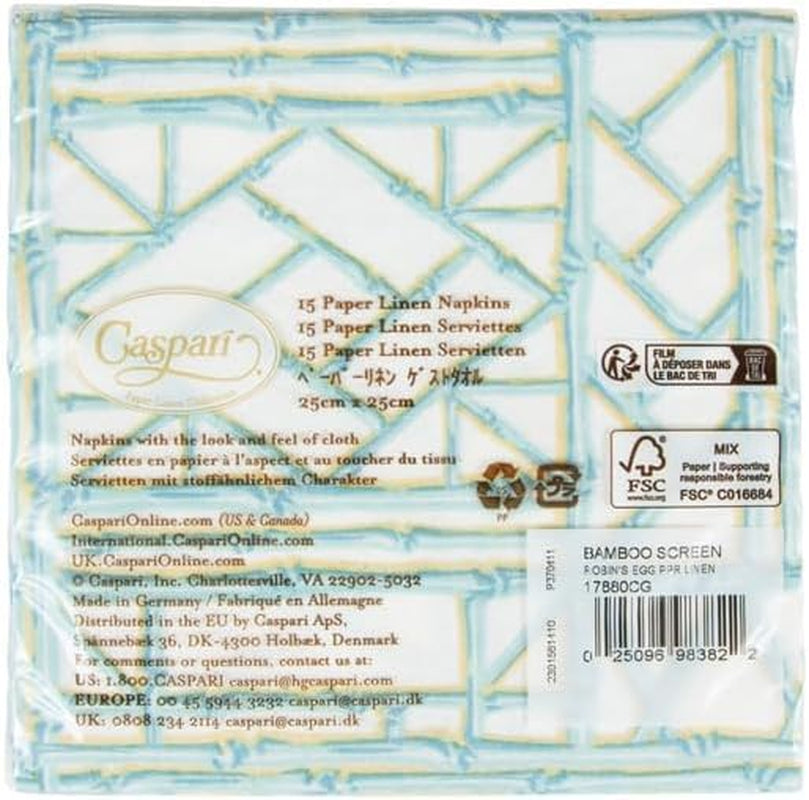 Cocktailservietten aus gesiebtem Bambus, Pinguin-Ei-Papier, Leinen, 15 Stück pro Packung