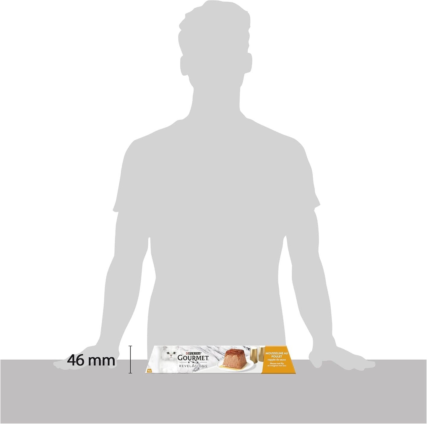 Offenbarungen Musselin mit Hühnchen und Sauce | Mahlzeiten für ausgewachsene Katzen | 4 x 57g