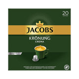 Kaffeekapseln Espresso Ristretto, Intensität 12 von 12 & Kaffeekapseln Krönung Crema, 200 Nespresso-kompatible Kapseln, 10er Pack, 10 x 20 Getränke, 1040 g