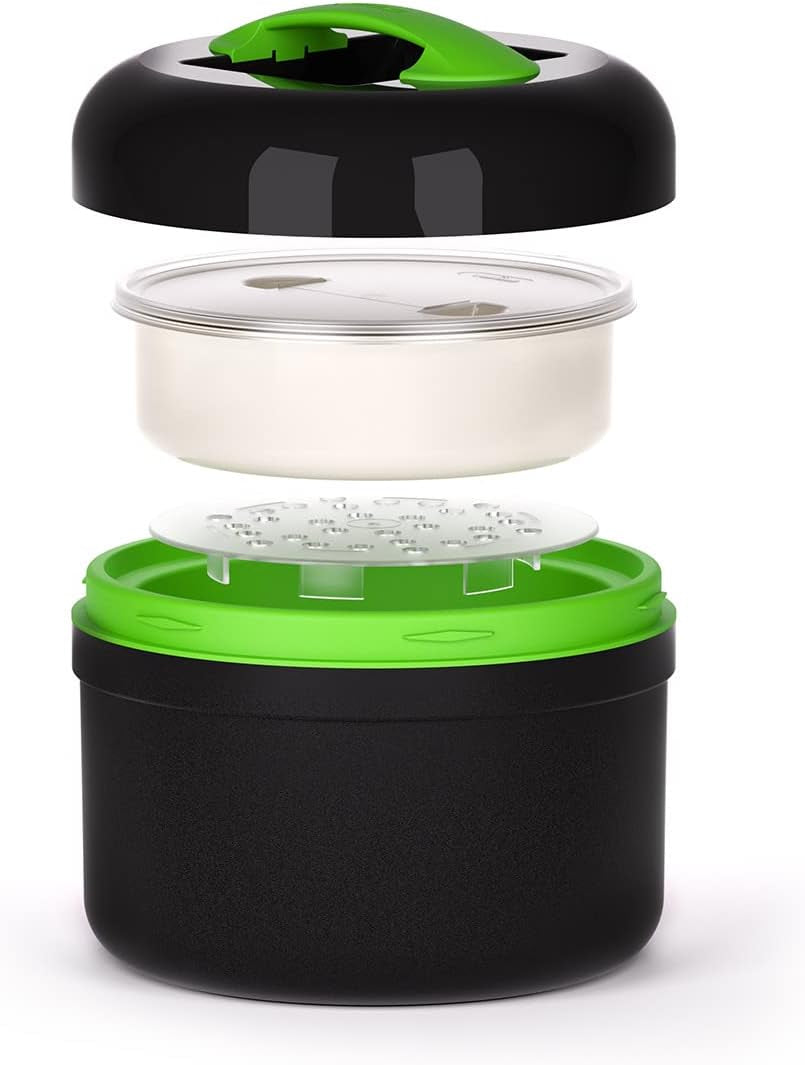 VALHERMFOOD25-03 Pro Term Lunchbox 2,5 l Farbig - Gris/Grün Lebensmittelaufbewahrungsboxen Naty Shop