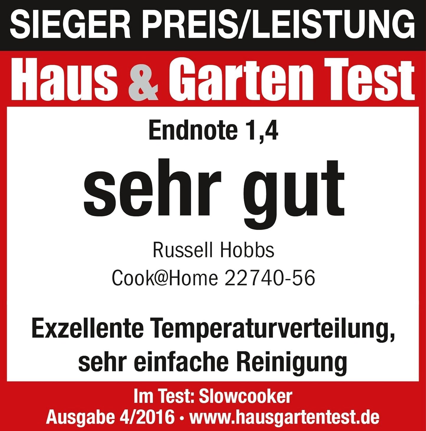 Russell Hobbs Slow Cooker, 3,5 Liter antihaftbeschichtet, Edelstahl, 3 Temperatureinstellungen und Warmhaltefunktion, 160 W Slow Cooker Naty Shop