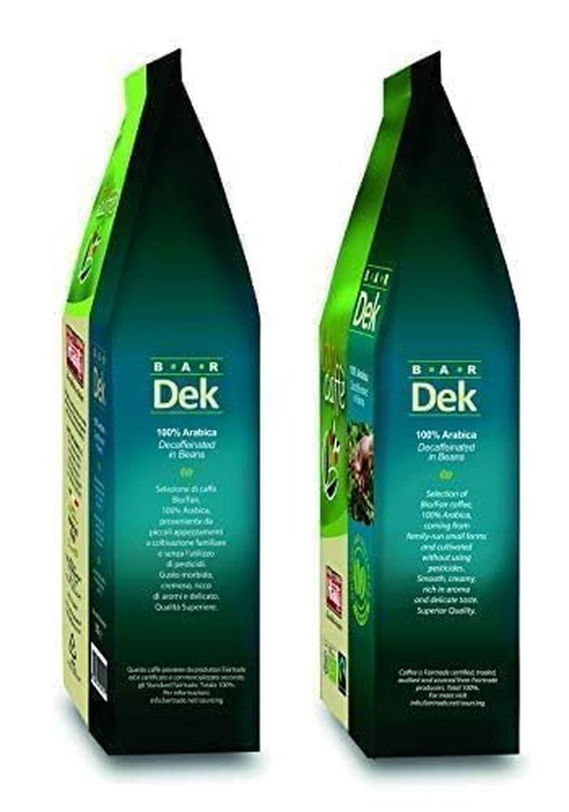 Caffè Haiti Roma entkoffeinierte Bio-Kaffeebohnen, 100 % Arabica, Fairtrade-zertifiziert, Bio-Qualität, Packung mit 2 x 500 g