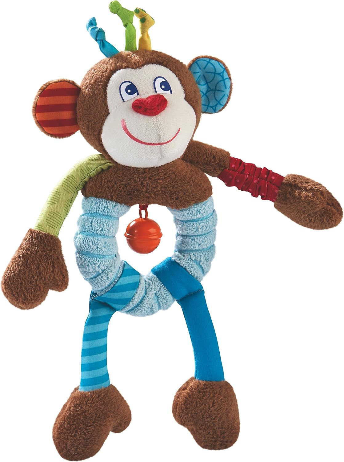 HABA 302999 – Affe Lino, Plüschtier mit vielen Effekten zum Spielen und Entdecken, Spielzeug für Kinder ab 6 Monaten Bebe Naty Shop Toys Standardtitel