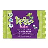 Melon Feuchttücher - Spülbar - Aus 95% Wasser - Parfümfrei - Plastikfrei - Dermatologisch Getestet - Feuchtes Toilettenpapier Aus 100% Pflanzlichem Cellulosematerial - 60 Tücher Naty Shop 60 Stück (12Er Pack) Melon