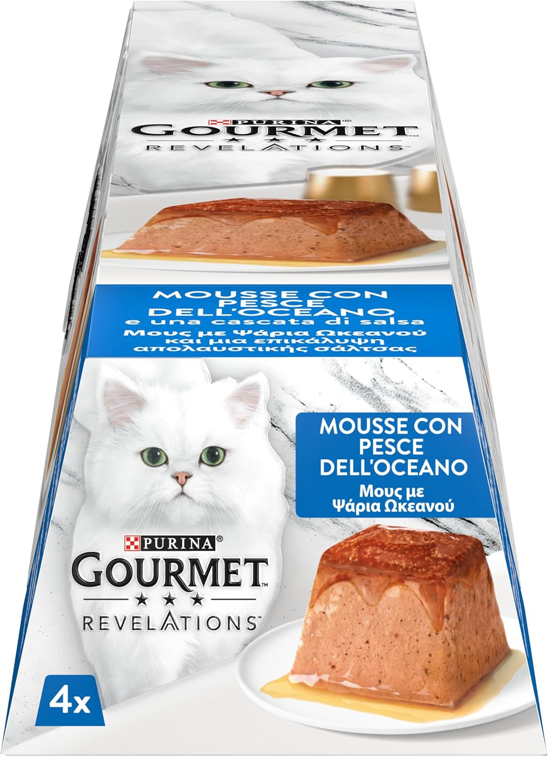 Revelations Nassfutter für Katzen mit Meeresfischen, 24 x 57 g