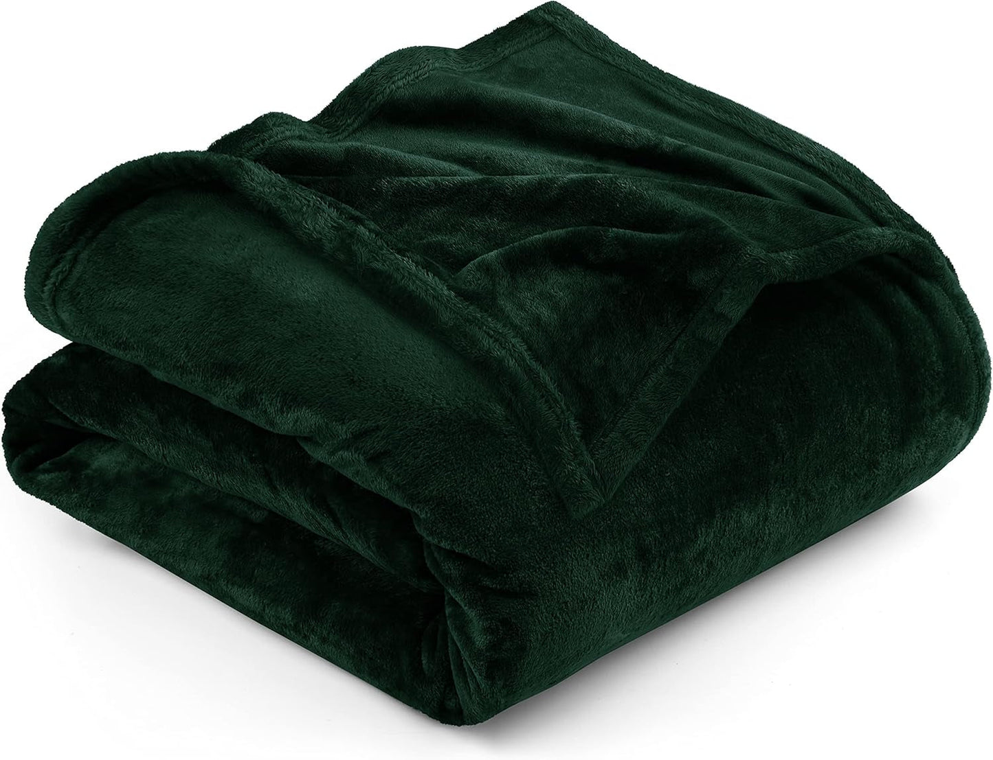Utopia Bedding Kuschelige Fleecedecke [228 x 228 cm, Grau] Weiche, leichte, warme und flauschige Decke, bequeme und atmungsaktive Decke für Bett, Sofa, Couch, Betten und Decken. Besuche den Utopia Bedding-Store, Waldgrün, 228 x 213 cm