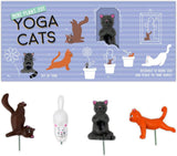 Gift Republic Mini-Blumentopf Yoga Cats, Mehrfarbig, 1