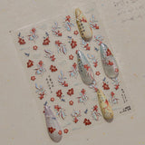 JMEOWIO 3D Nagelsticker Koi Fisch Nail Art Sticker Selbstklebend Nagelaufkleber 5D Stereoskopisch Dekoration Nageldesign Zubehör 1 Blatt