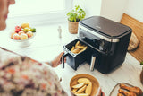 SEVERIN Doppel-Heißluftfritteuse mit Garraum 2 x 3,8 l, 8 Automatikprogramme Haushaltsgeräte Naty Shop