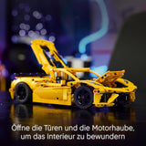 LEGO Technic Chevrolet Corvette Stingray – Bauspielzeug zum Sammeln – Spielzeugsportwagen – Automodell – Geschenk für 9-jährige Jungen und Mädchen, die Spielzeugautos lieben 42205 Bausätze Besuchen Sie den LEGO-Store