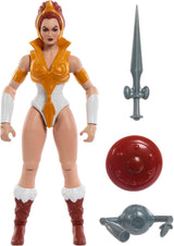 Masters of the Universe Origins Toy Cartoon Teela Actionfigur, ca. 14 cm groß, Motu Heroine Zubehör und Mini Comic HYD27 Actionfiguren Naty Shop Standardtitel