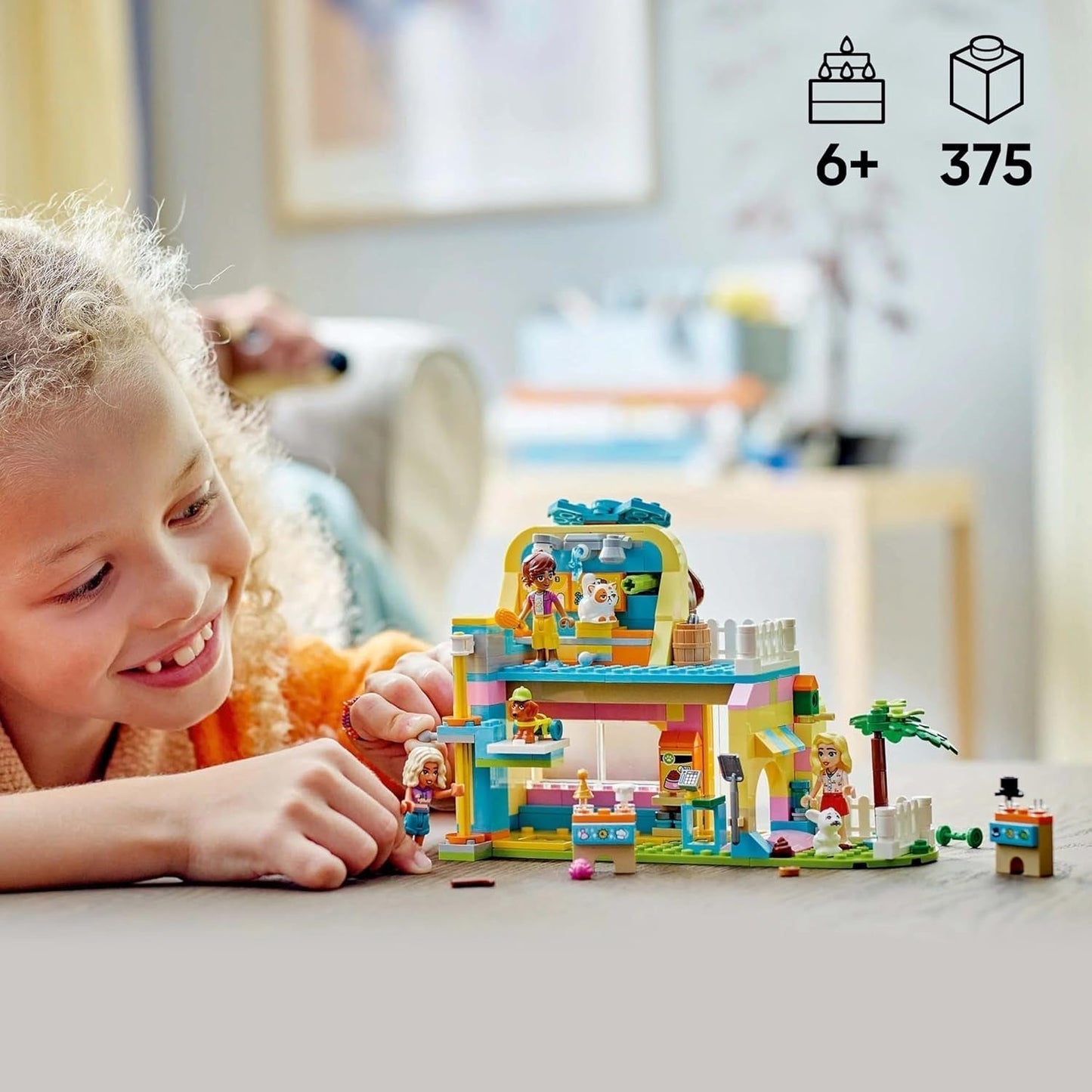 LEGO Friends Animal Accessories Store Rollenspielset Lernspielzeug für Mädchen ab 6 Jahren 3 Minifiguren und 3 Tierfiguren Katze Hund Hase Geschenkidee für Kinder 42650 Bausets Besuchen Sie den LEGO-Store