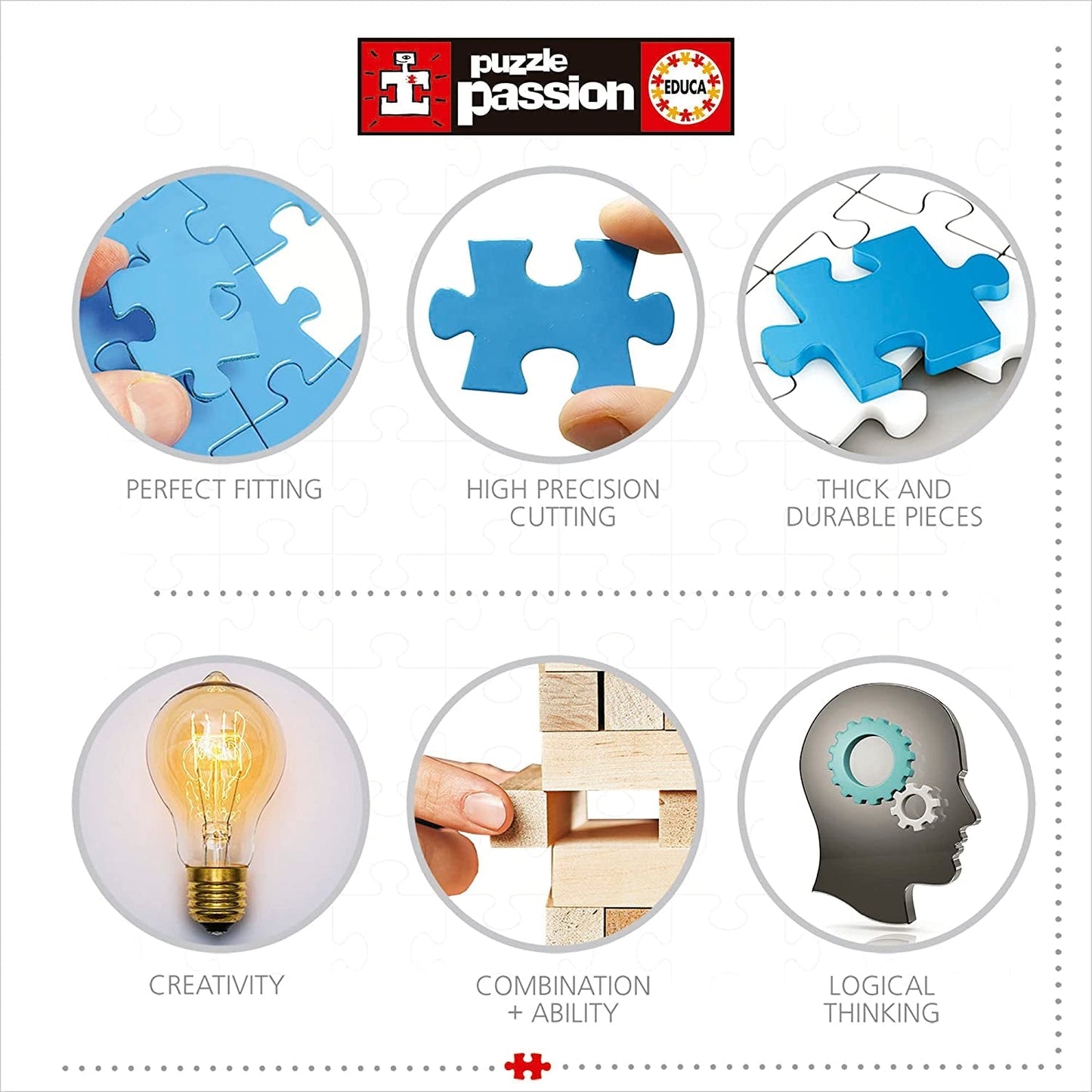 Educa - Puzzle 2000 Teile für Erwachsene | Wahrzeichen Europas, Puzzle 2000 Teile für Erwachsene und Kinder ab 14 Jahren, Touristenattraktionen (17697) Puzzle Naty Shop