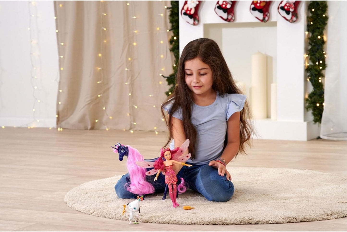 Simba 109483042 Mia and Me Puppe, Phuddle mit Trumptus, Elfe mit beweglichen Flügeln und Beinen, 6 Haarspangen, 2 Armbänder, ab 3 Jahren, mehrfarbig, 23 cm