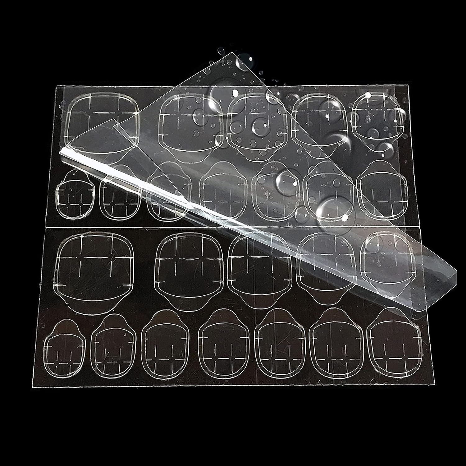 360 Stück transparente selbstklebende Nagelstreifen, Nagelkleber, doppelseitige selbstklebende Streifen, transparent, DIY-Maniküre-Dekoration