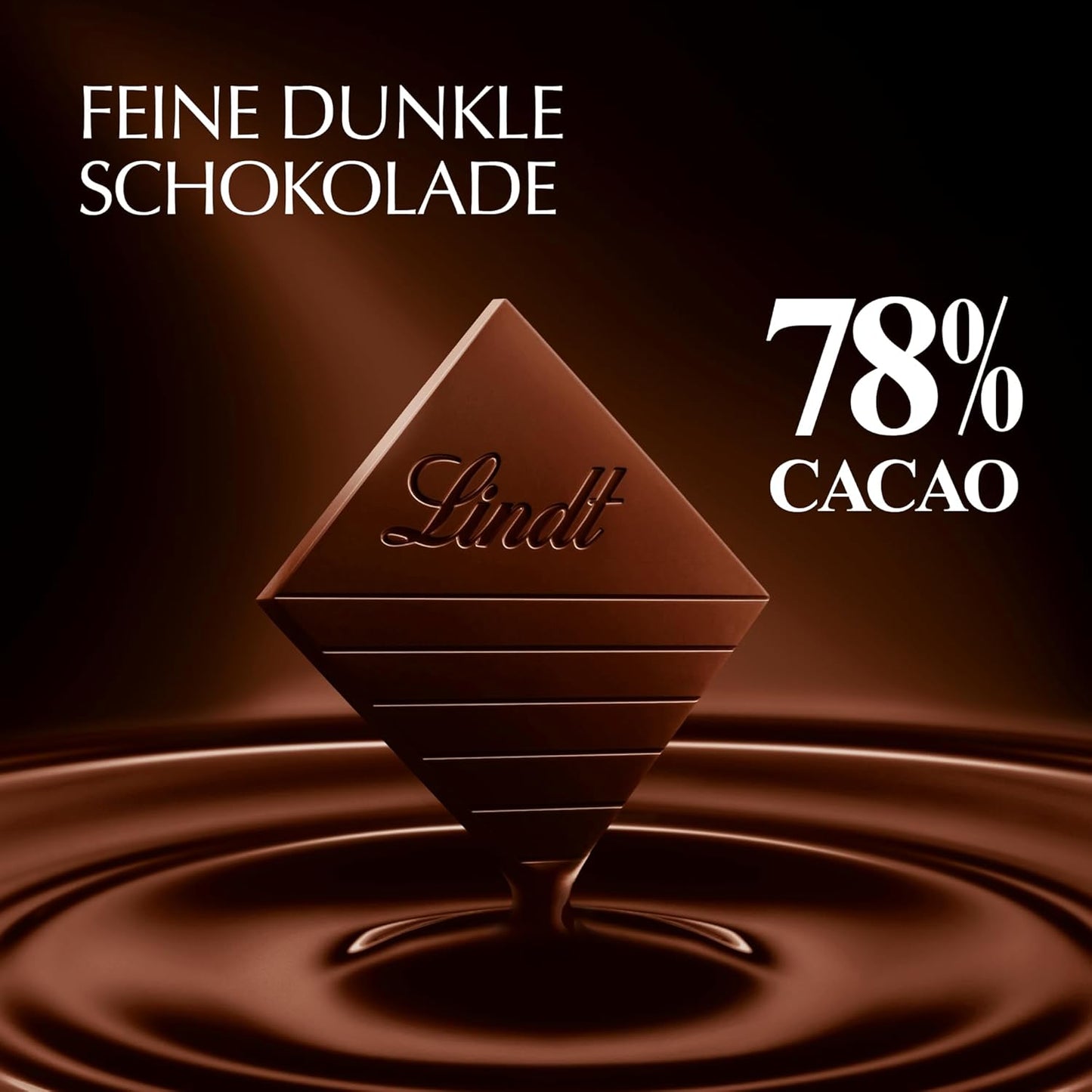 Lindt Excellence 78 Prozent Kakaoriegel – veganer Riegel mit Kakaointensität und Persistenz, 100 g, ideales Geschenk