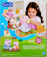 Peppa Pig 28 cm Evie Interaktive Puppe mit 20 Geräuschen und vielen Funktionen, Spielzeugset für Kinder ab 3 Jahren