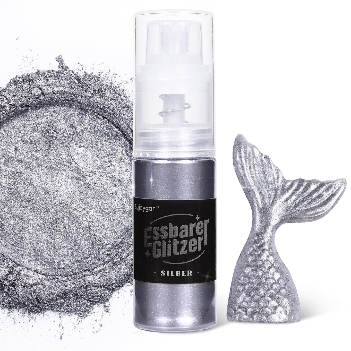 Essbarer Glitzer – 10 g, roségoldener Getränkeglitzer, essbares Glitzerpulver, Lebensmittelfarbpulver, Goldpulver, metallisches Glitzerpulver, Glitzerspray für Cocktails, Schokolade, Kuchen, Fondant