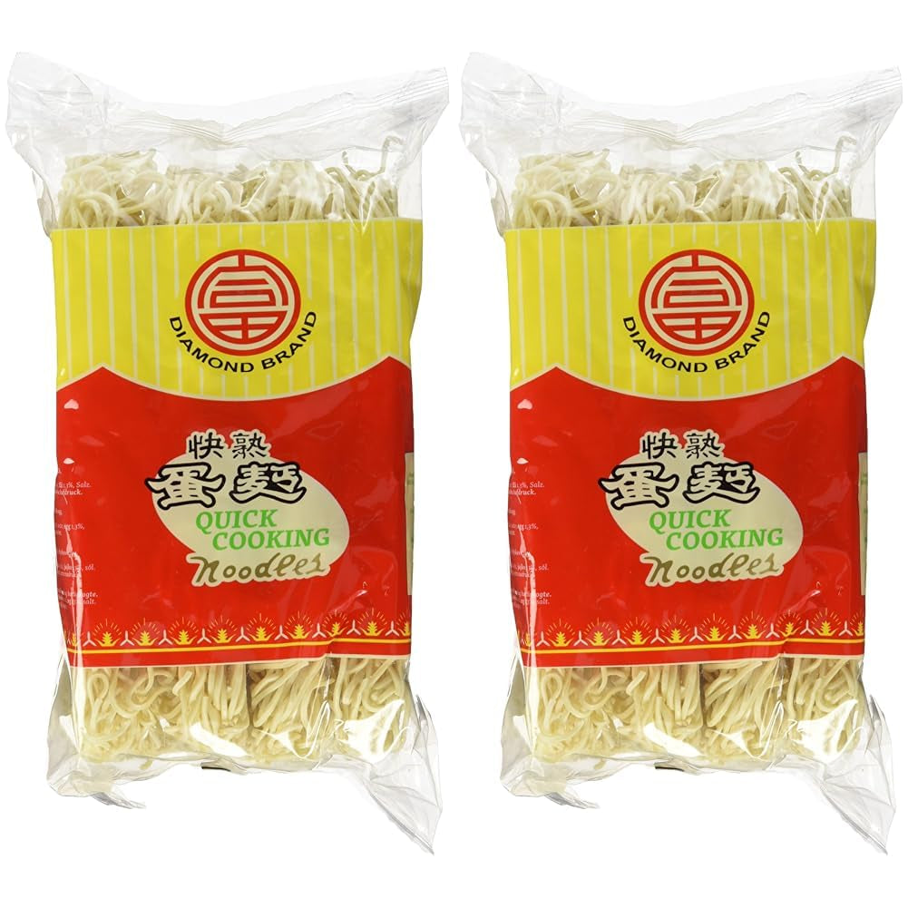 DIAMOND Nudeln mit Ei, Instant-Woknudeln aus Weizenmehl und Beilagen – 1 x 500 g