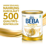 BEBA SUPREME JUNIOR 1 Plus – Getränk für Kinder ab 1 Jahr, mit Komplex 6 HMO, laktosefrei, palmölfrei, fischölfrei, Nahrung für Kleinkinder, Babymilchpulver, 6er Pack (6 x 800g)