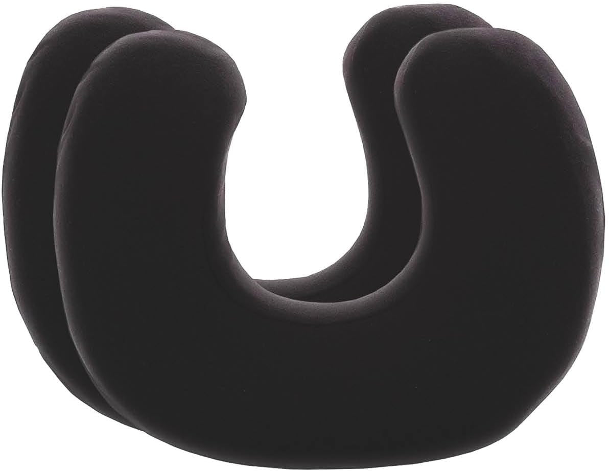 Schwarzer Kissenbezug im Doppelpack, perfekt für ANDAR-Nackenkissen, Mako-Baumwolle (Doppel-Jersey), nicht bügeln und im Trockner trocknen, 2-teiliges Kissenbezug-Set mit Reißverschluss, Öko-Tex-zertifiziert, für orthopädische Nackenkissen, Naty Shop Schwarz