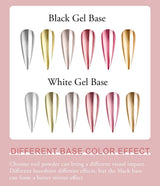 BISHENGYF Rose Gold Chrome Nail PowderNeue Upgrade Grosse Kapazitä Chrom PulverSuper-Spiegeleffekt Metall Mirror Chrome Powder –Neon Glassy Pearl Effect Glitter Nagelkunst Pulver Für DIY Salon
