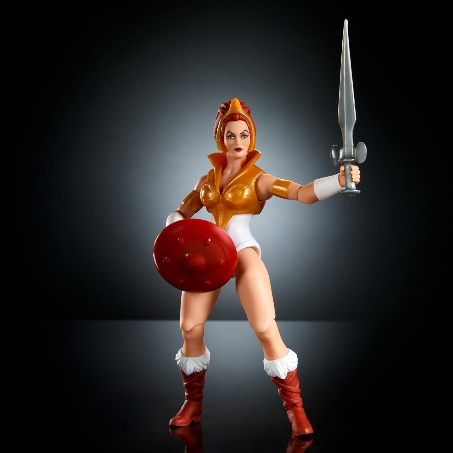 Masters of the Universe Origins Toy Cartoon Teela Actionfigur ca. 14 cm hoch Motu Heroine Zubehör und Mini Comic HYD27 Actionfiguren Naty Shop