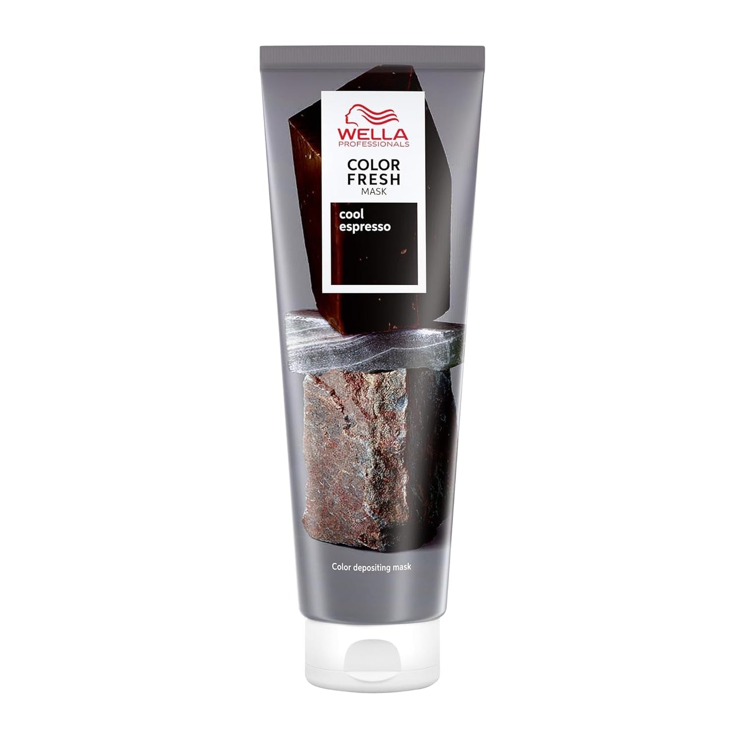 Wella Professionals Color Fresh Mask Cool Espresso – Behandlung zur Revitalisierung und Veränderung der Haarfarbe – pflegender Farbton mit Avocadoöl – für schwarzes und schwarzes Haar – 150 ml Naty Shop Cool Espresso Hair Mask 150 ml (1 Packung)