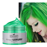 Temporäres grünes Haarwachs, temporäres Crazy Green-Haarspray, waschbarer semipermanenter Schlamm, einmalige Haarfarbe, sofortige Styling-Haarpastenschlamm, natürliche Haarfarbe für Partys, Aktivitäten und Halloween. Standardtitel für Haarfärbemittel im Naty Shop