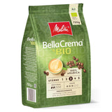 Melitta BellaCrema Bio ganze Kaffeebohnen, ungemahlen, Kaffeebohnen für Kaffeevollautomaten, helle Röstung, in Deutschland geröstet, Stärke 3, 750g